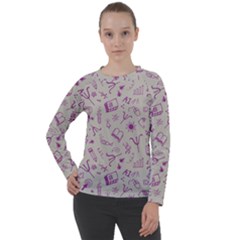 Abstract Design Background Pattern Women s Long Sleeve Raglan T-shirt