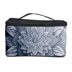 Flower Ornament Graphic Ornate Cosmetic Storage Case by Bedest