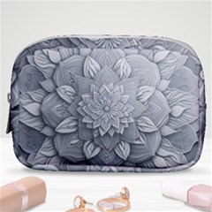 Flower Ornament Graphic Ornate Make Up Pouch (small) by Bedest