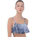 Flower Ornament Graphic Ornate Frill Bikini Top View1