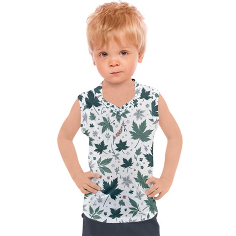 Leaves Nature Bloom Kids  Sport Tank Top by Bedest