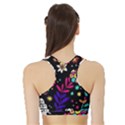 Rainbow Fun Cute Minimal Doodle Sports Bra with Border View2