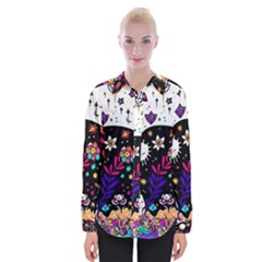 Rainbow Fun Cute Minimal Doodle Womens Long Sleeve Shirt