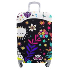 Rainbow Fun Cute Minimal Doodle Luggage Cover (medium) by Bedest