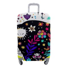 Rainbow Fun Cute Minimal Doodle Luggage Cover (small) by Bedest