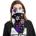 Rainbow Fun Cute Minimal Doodle Face Covering Bandana (Triangle) View1