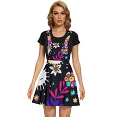 Rainbow Fun Cute Minimal Doodle Apron Dress