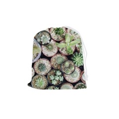 Cactus Nature Plant Desert Drawstring Pouch (medium) by Bedest