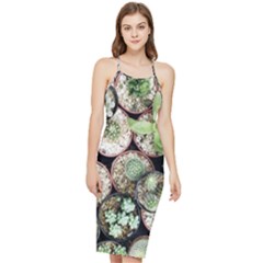 Cactus Nature Plant Desert Bodycon Cross Back Summer Dress by Bedest