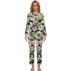 Cactus Nature Plant Desert Womens  Long Sleeve Lightweight Pajamas Set by Bedest