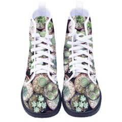 Cactus Nature Plant Desert Men s High-top Canvas Sneakers by Bedest