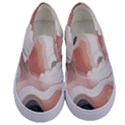 Abstract Pastel Waves Organic Kids  Canvas Slip Ons View1