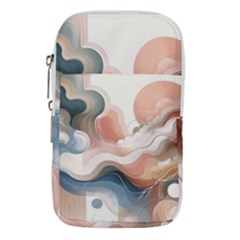 Abstract Pastel Waves Organic Waist Pouch (large) by Grandong