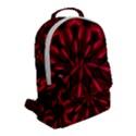 Kaleidoscope Template Red Abstract Flap Pocket Backpack (Small) View2