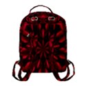 Kaleidoscope Template Red Abstract Flap Pocket Backpack (Small) View3