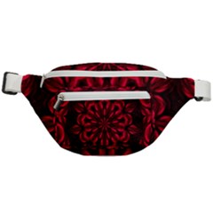 Kaleidoscope Template Red Abstract Fanny Pack by Grandong