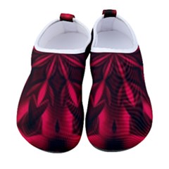 Kaleidoscope Template Red Abstract Kids  Sock-style Water Shoes by Grandong