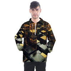 Abstract Shiny Pattern Men s Half Zip Pullover by Grandong