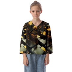 Abstract Shiny Pattern Kids  Sailor Shirt by Grandong