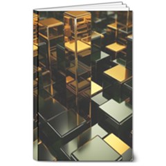 Abstract Shiny Pattern 8  X 10  Softcover Notebook by Grandong