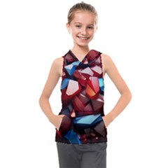 Jewelry Gemstones Kids  Sleeveless Hoodie by Grandong