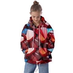 Jewelry Gemstones Kids  Oversized Hoodie by Grandong