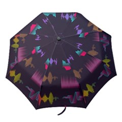 Colorful Sound Wave Set Folding Umbrellas by Bedest