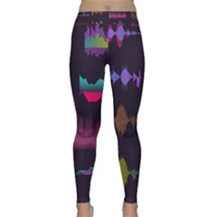 Colorful Sound Wave Set Classic Yoga Leggings