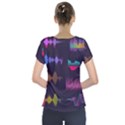 Colorful Sound Wave Set Short Sleeve Front Detail Top View2