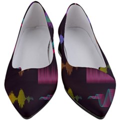 Colorful Sound Wave Set Women s Block Heels  by Bedest