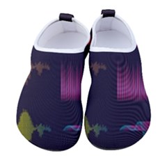 Colorful Sound Wave Set Kids  Sock-style Water Shoes by Bedest