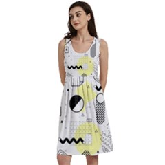 Graphic Design Geometric Background Classic Skater Dress