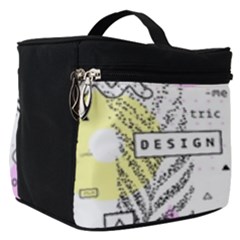 Graphic Design Geometric Background Make Up Travel Bag (small) by Bedest