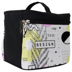 Graphic Design Geometric Background Make Up Travel Bag (big) by Bedest