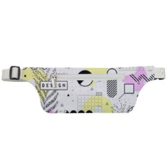 Graphic Design Geometric Background Active Waist Bag