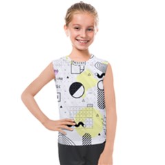 Graphic Design Geometric Background Kids  Mesh Tank Top by Bedest