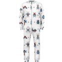 Insects Icons Square Seamless Pattern OnePiece Jumpsuit (Men) View1