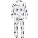 Insects Icons Square Seamless Pattern OnePiece Jumpsuit (Men) View2