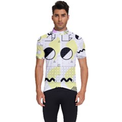 Graphic Design Geometric Background Men s Short Sleeve Cycling Jersey by Bedest