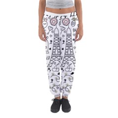 Big Collection With Hand Drawn Objects Valentines Day Women s Jogger Sweatpants by Bedest