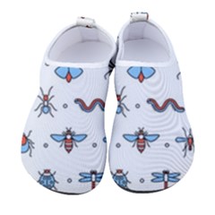 Insects Icons Square Seamless Pattern Men s Sock-style Water Shoes by Bedest