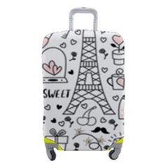 Big Collection With Hand Drawn Objects Valentines Day Luggage Cover (small) by Bedest