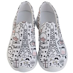 Big Collection With Hand Drawn Objects Valentines Day Men s Lightweight Slip Ons by Bedest