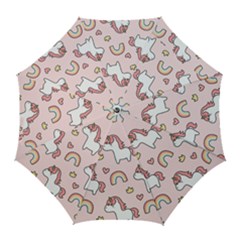 Cute Unicorn Rainbow Seamless Pattern Background Golf Umbrellas by Bedest