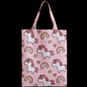 Cute Unicorn Rainbow Seamless Pattern Background Zipper Classic Tote Bag View2