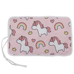 Cute Unicorn Rainbow Seamless Pattern Background Pen Storage Case (s) by Bedest