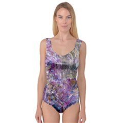 Abstract Pebbles Princess Tank Leotard  by kaleidomarblingart