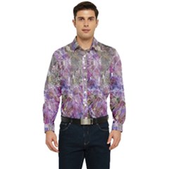 Abstract Pebbles Men s Long Sleeve  Shirt by kaleidomarblingart