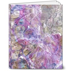 Abstract Pebbles 8  X 10  Hardcover Notebook by kaleidomarblingart