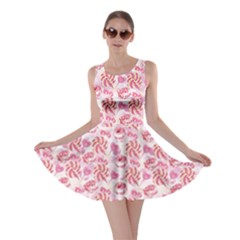 Pink Lollipop Pink Lollipop Candy Macaroon Cupcake Donut Skater Dress